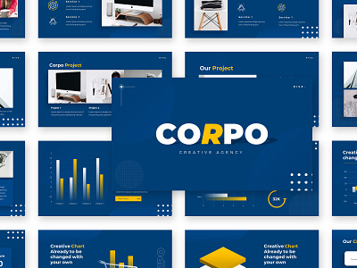 Corpo – Creative Business Presentation Template branding building business creative design keynote powerpoint presentation slides template