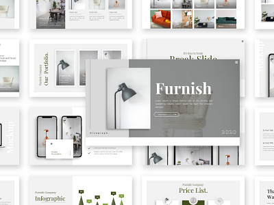 Furnish – Furniture Product Presentation Template architecture branding business creative design fashion furniture interior powerpoint product property template