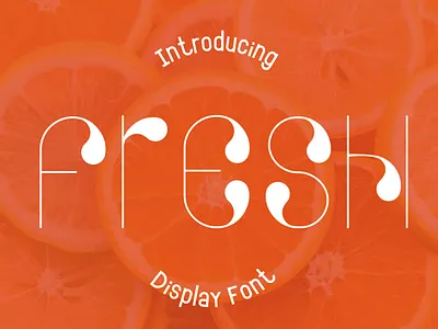 Fresh Display Font branding craft cute design display font friendly lettering logo modern type