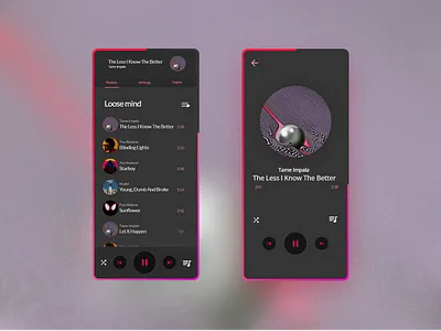 Music Player Mockup app app design artists mockup music music app music player ui ux