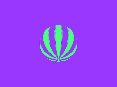 BALL - Cannabis ball brand cannabis high identity idolize irakli dolidze leaf logo marijuana mark sativa symbol visual weed