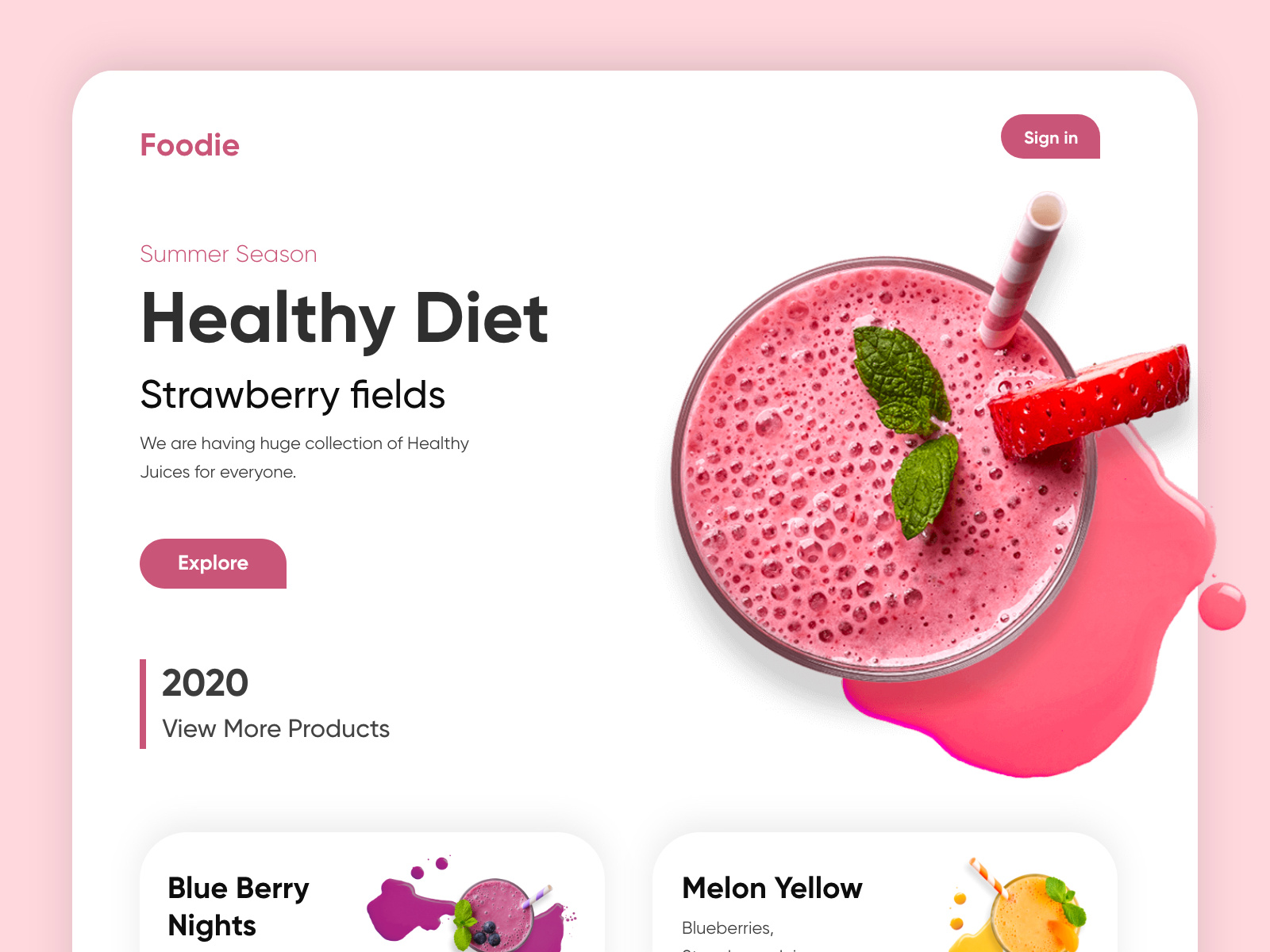 Food Landing Page-UX/UI Design by Hira Riaz🔥 on Dribbble