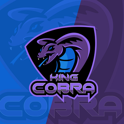 king cobra esport logo branding cobra design esportlogo gamer gaming graphic design icon illustration illustrator king logo logodesign mascot character mascot logo minimal sport tournament vector web