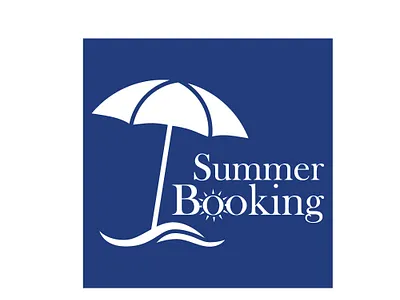 Summer Booking beach best blue brand design brand identity branding branding design illustration sun sunset travel treval