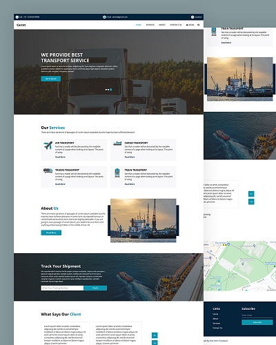 Carint bootstrap bus business css helicopter html5 responsive taxi template transport transportation