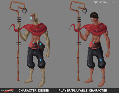 Project Albhari Character Design - Main Character