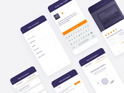 Help & Support for Slice app card credit help slice ui