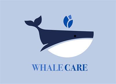 Whale Care branding design graphicdesign logo logodesign logotype whale