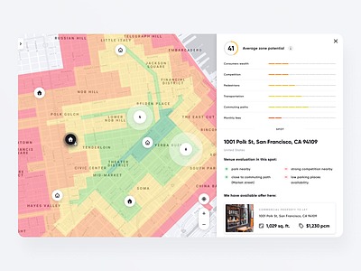 GoodPlace - Search Result - Spot apartment app booking clean dashboard design details house interface list map property real estate search ui uidesign ux