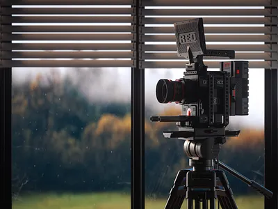 Fully Rigged - A Vintage Monstro 3d 8k cinematography gear learn squared learnsquared lens monitor monster monstro red digital cinema render vintage vizualization