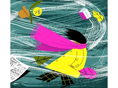 Storm Thursday brushes digital illustration illustration ink storm wind