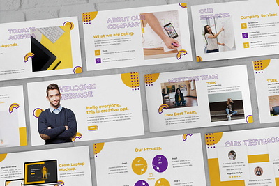Mythic - Creative Powerpoint Template business presentation clean finance illustration investor keynote lookbook powerpoint template presentation simple