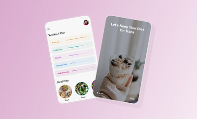 Workout Plan app design typography ui ux