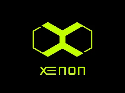 Xenon brand hexa logo sports x xenon