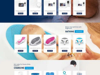 Angelcare Baby responsive website development