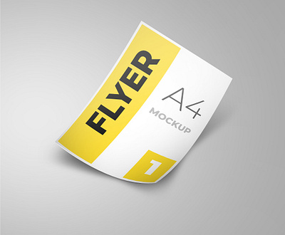 Flyer mockup a4 a4 flyer brand flyer flyer mockup high resolution identity mockup modern smart object