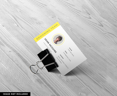 Clipped business card design mockup brand business card high resolution identity mockup smart object visiting card