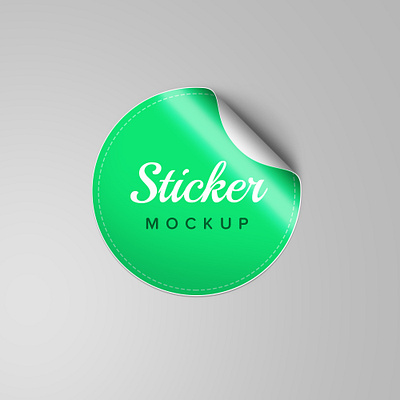 Round sticker mockup brand high resolution identity mockup modern round sticker round sticker mockup smart object sticker