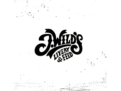 J Wilds logo bbq branding design hand lettering logo organic restaurant