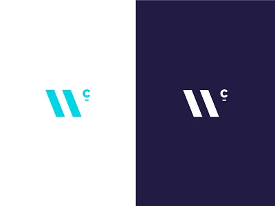 Wealth Chain 'WC' Icon Logo brand brand design brand identity branding design identity logo logo design