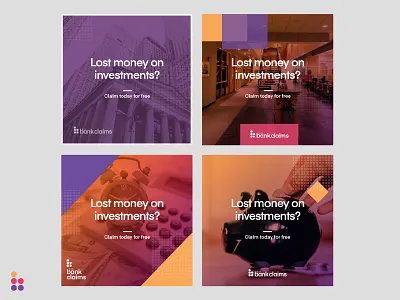 Big Bank Claims Social Graphics brand brand design brand identity branding design identity logo logo design social social media