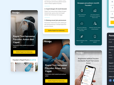 Covid19 Rapid Test covid covid19 landing page responsive design ui ux web design