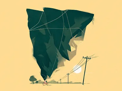 Tour de France I bicycle cycling editorial illustration tourdefrance