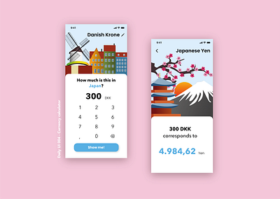 Daily UI 004 - Calculator adobe xd app dailyui dailyui 004 illustration ui userinterface