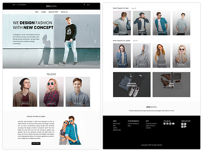 ZENCLOTH Website Design apparel apparel shop apparel store apparel website cloth cloth store cloth website fashion fashion shop fashion store fashion web fashion website outfit outfit website outwear website store