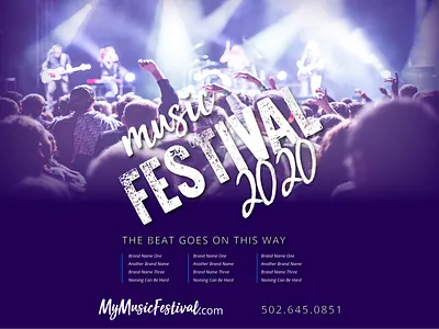 Music festival Poster Design 2020 design creative creative design festival poster festivals illustration music festival poster poster design