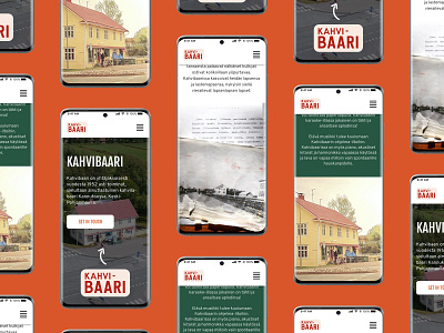 Kahvibaari Coffee Bar - Mobile Design branding case study client work finland freelance designer mobile design mobile ui mobile website multi lingual responsive webdesign responsive website suomi ui ui design uiux uiuxdesign user interface design webdesign website design