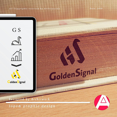 Golden signal logo design brand branding design economy exchange exchanger financial logo logo design logodesign logos stock stock market stocks