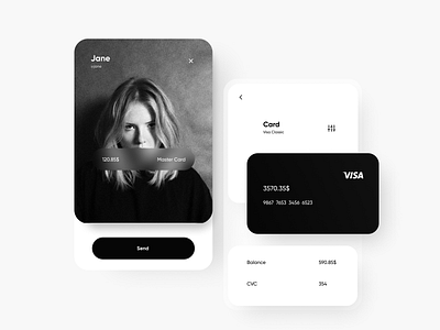 Mobile bank app app app design design iliyapuzyrevplus minimal mobile app mobile app design mobile design mobile ui ui ux