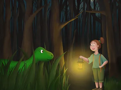 Dinosaurs Story - Promise artwork book cover character design childrenbookillustration childrens book digital painting illustration illustration art illustrator photoshop