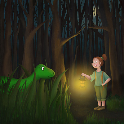 Dinosaurs Story - Promise artwork book cover character design childrenbookillustration childrens book digital painting illustration illustration art illustrator photoshop