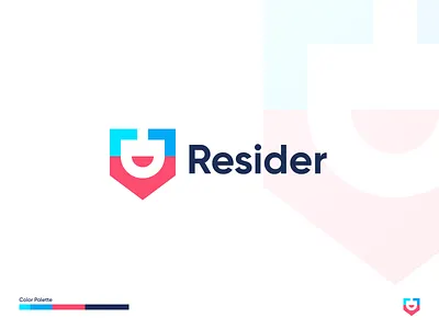Resider brand design brand identity branding concept concept design dribbble find flat home house icon logo map minimal modern pin resident smile vector websie