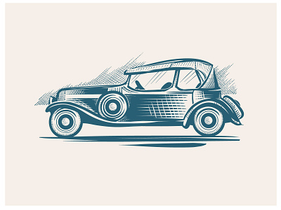 Retro Car art branding car design graphic illustration illustrator logo retro vector