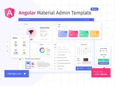 Angular Material Admin Template admin template angular angular admin template angular dashboard app app design customize product dashboard development javascript template themes trends trendy ui ux web webdevelopment