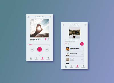 Music Player for iPhone 8 dailyui009 dailyuichallenge ui