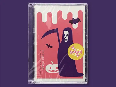 Icecoldhand Free Font for Halloween dingbat font illustration