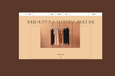 Fashion Stylist Portfolio UI portofolio ui ui design ux ux designer uxdesign uxui web web design