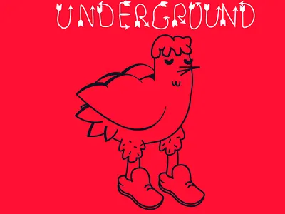 Bird 2d adobe adobe illustrator art cartoon illustration illustrator style underground
