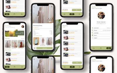 Mobile app - Butik Ku android app boutique design e commerce ecommerce ecommerce app ios mobile mobile app shopping ui