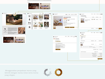 Desain Website Rotan Indonesia app branding design flat graphic design type typography ui ux web