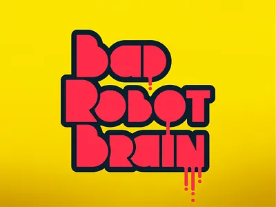 Bad Robot Brain Logo Update branding design logo typography vector