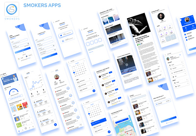 Smokers Apps app branding design graphic design illustrator ui ux