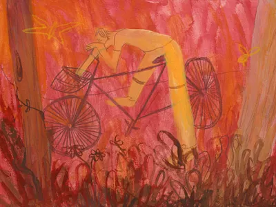 Taking a Break children book illustration childrens book illustration coloredpencil design drawing editorial illustration figure gouache humanfigure illustration kid lit art painting photoshop