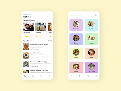 Cooking App Design Concept concept design cooking app fun learning mobile app
