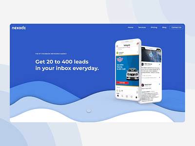 Nexadz Landing Page landing page landingpage ui web design webdesign website