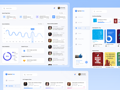 Agensip Class-Online Course app book classes dashboard design dribbble freelance freelancer mentoring mobile ui online course ui uidesign uiux ux website website design